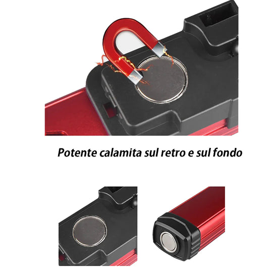 TORCIA MILITARE ALTA LUMINOSITÀ ALLUMINIO RICARICABILE