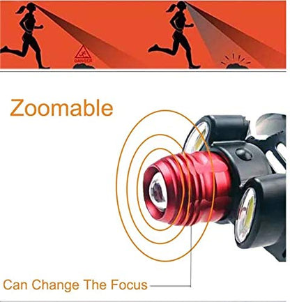 TORCIA LED DA TESTA RICARICABILE