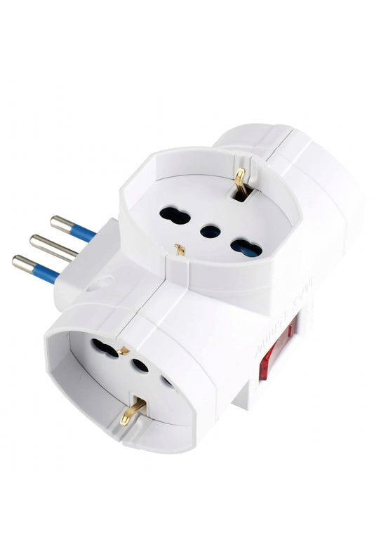 10 PZ - ADATTATORE TRIPLO SPINA 10A