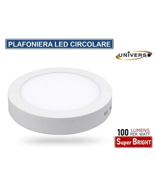 PLAFONIERA LED CORPO ALLUMINIO VARIE DIMENSIONI