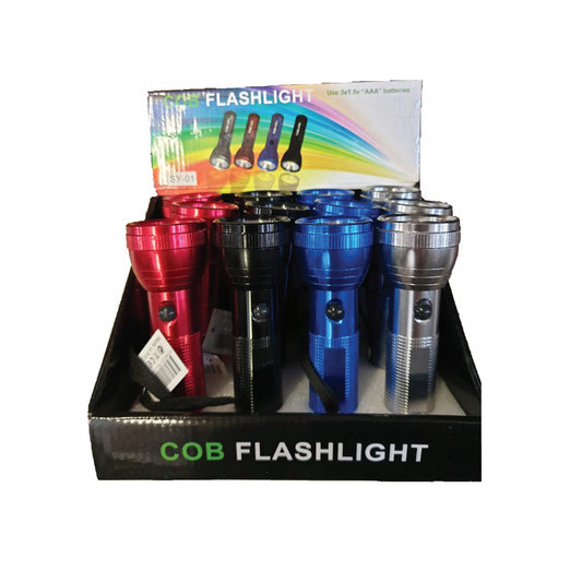 EXPO 12 PZ TORCIA LED COB COLOR ALLUMINIO