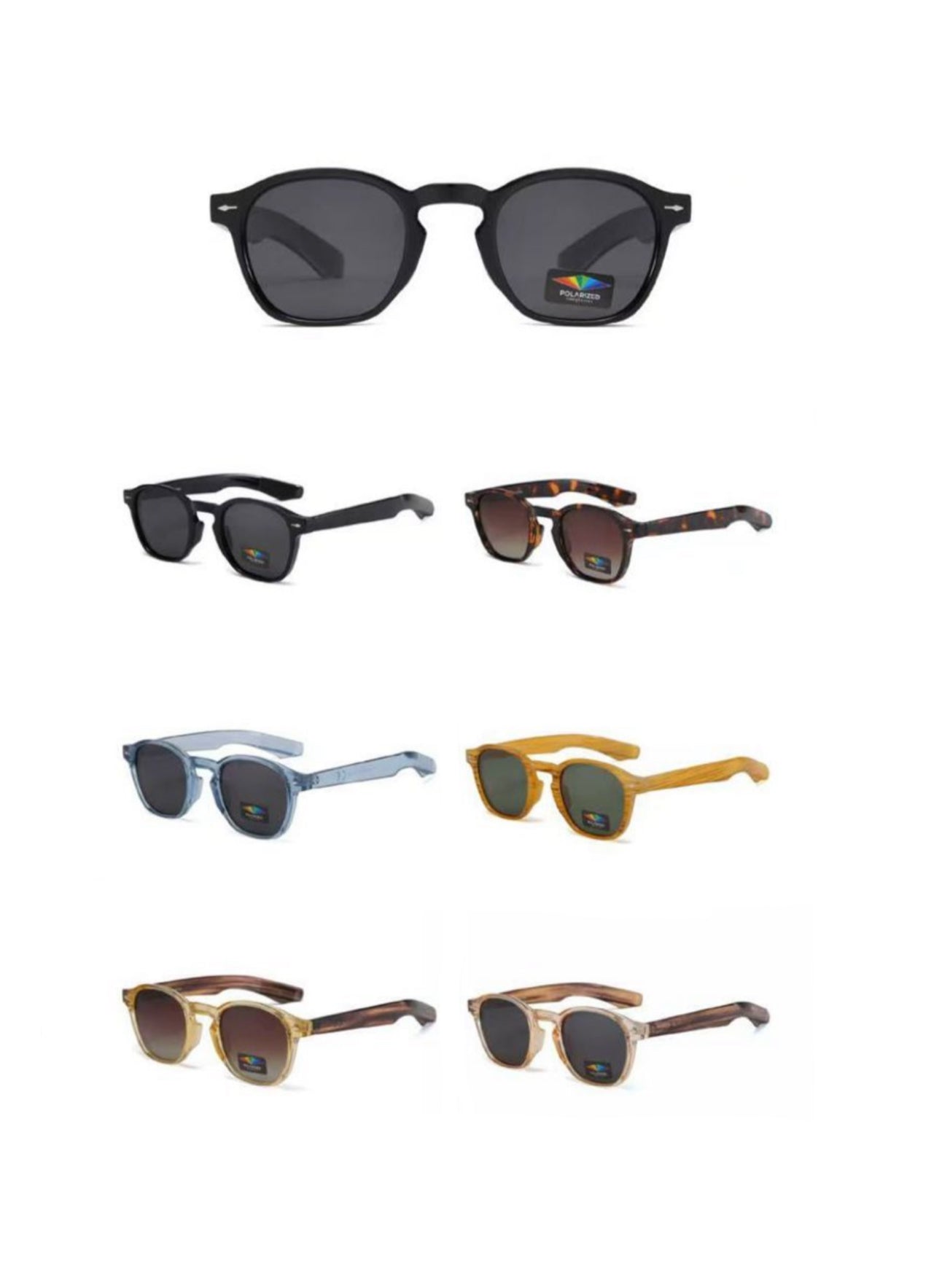 6 PZ -  OCCHIALI DA SOLE UNISEX MOD. VINTAGE