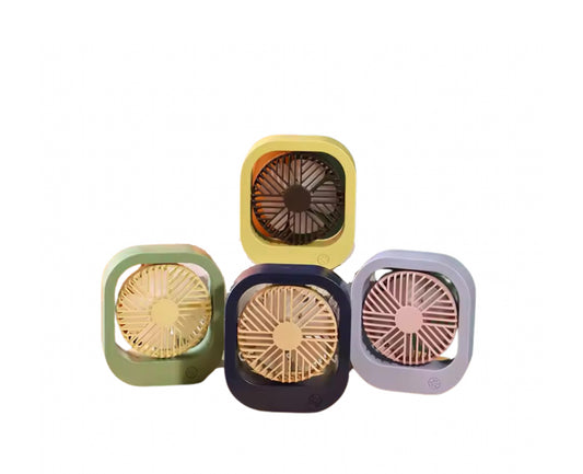 6 PZ -  MINI VENTILATORE PORTATILE USB CAMPEGGIO UFFICIO