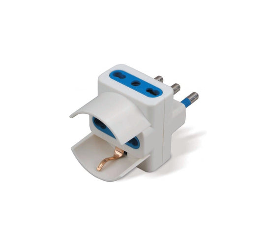 20 PZ -  ADATTATORE TRIPLO SPINA 16A CON BPRESE 10/16A
