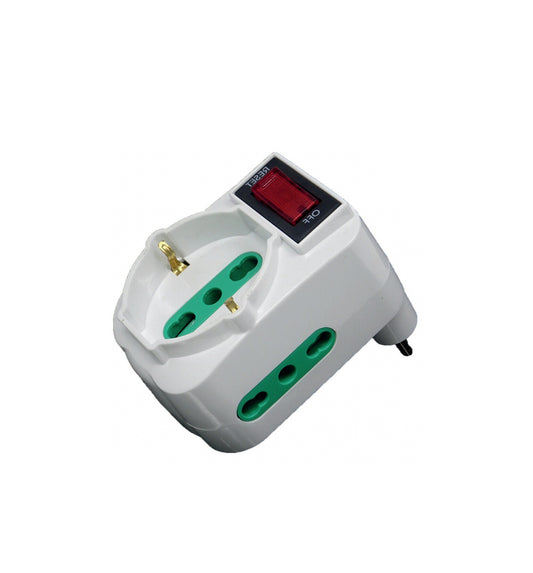 10 PZ - ADATTATORE TRIPLO SPINA 10A