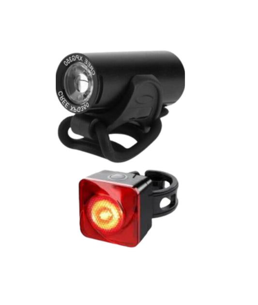 KIT FARETTI LED BICICLETTA RICARICABILE